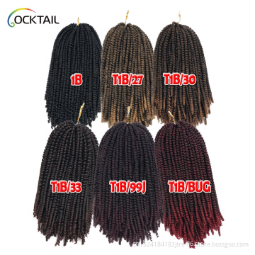 spring twist crochet braid hair ,color 18 inch kenya  braid color no 33
